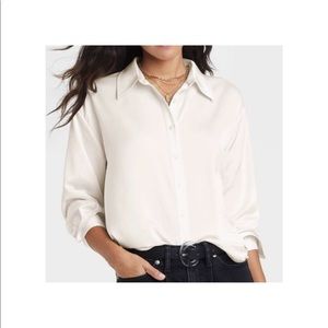 Long sleeve satin shirt
